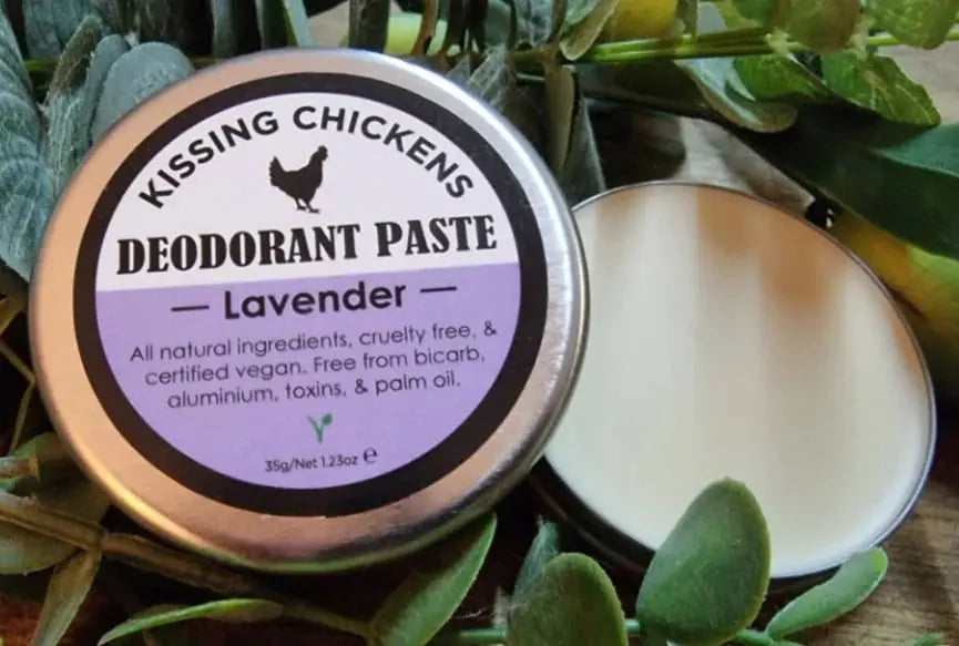 kissing chickens bicarb free lavender deodorant paste