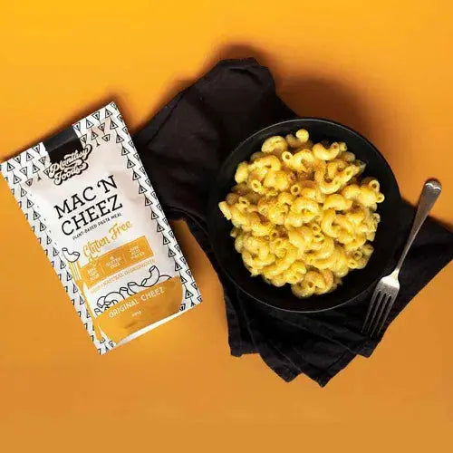 plantasy foods, mac n cheez, cheez , original cheez, additive free, plant based pasta,