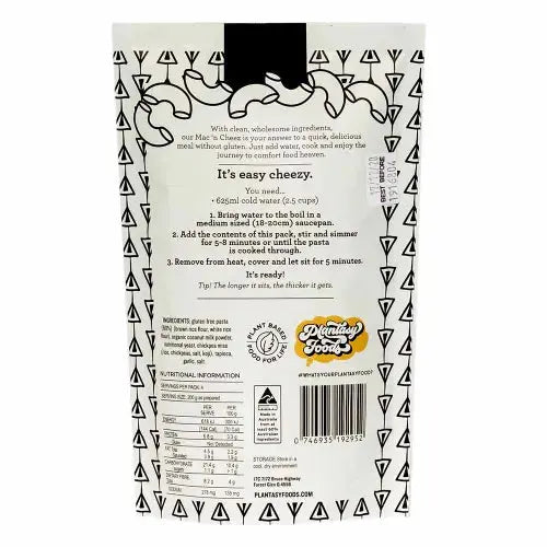 plantasy foods, mac n cheez, cheez , original cheez, additive free, plant based pasta,