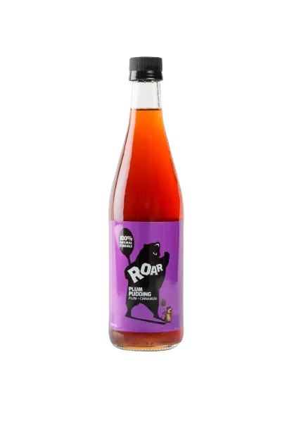 roar living, roar cordial, natural cordial, additive free, plum pudding