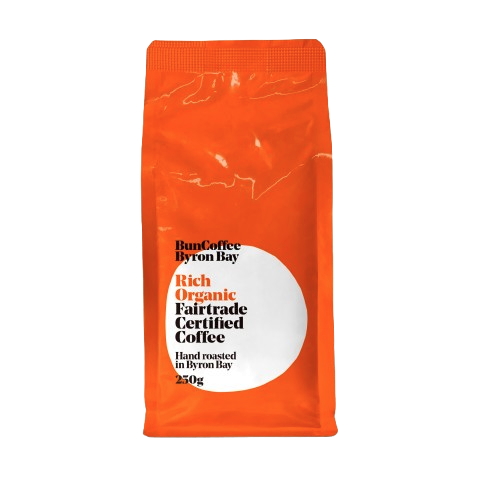 bun coffee byron bay rich organic fairtrade certified coffee