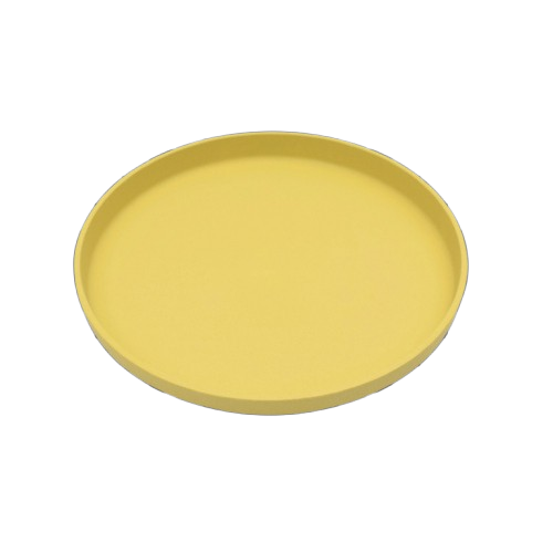 bobo and boo yellow plate, plant based toxin free plate