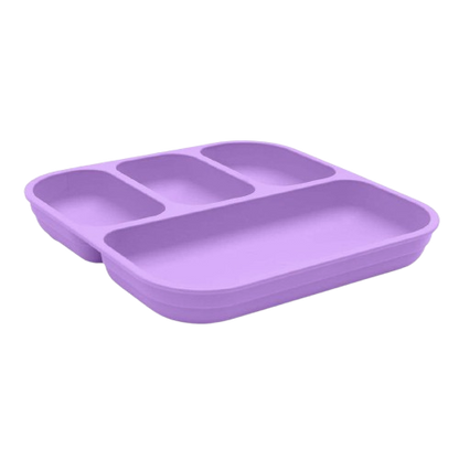 bobo & boo Purple divided plate, non toxic plate