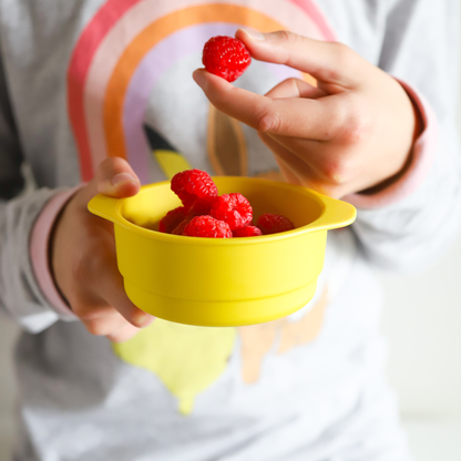 bobo and boo yellow snack bowl