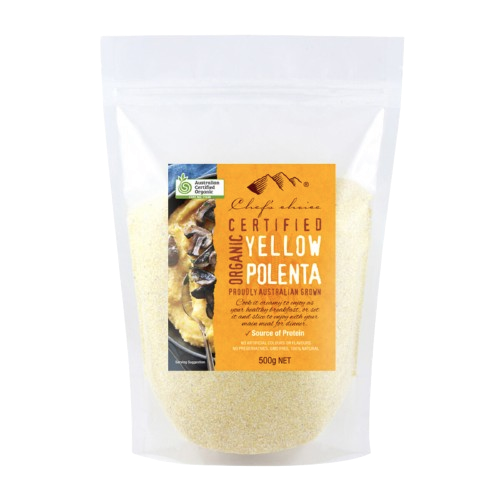 chef's chice certified organic yellow polenta