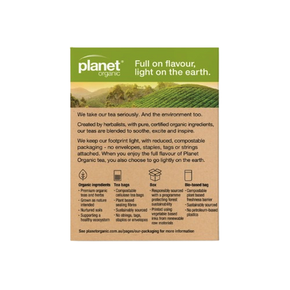 Planet Organic Earl Grey Tea | Certified Organic back