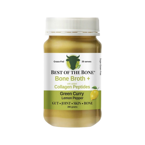 Beef Bone Broth Concentrate  + Collagen Peptides - Green Curry Lemon Pepper