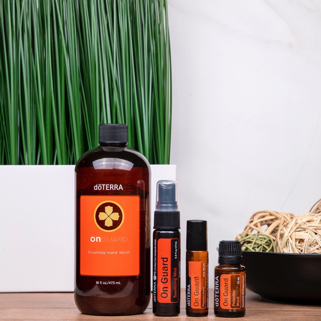 doterra, on guard, essential oil, protective blend, on guard range