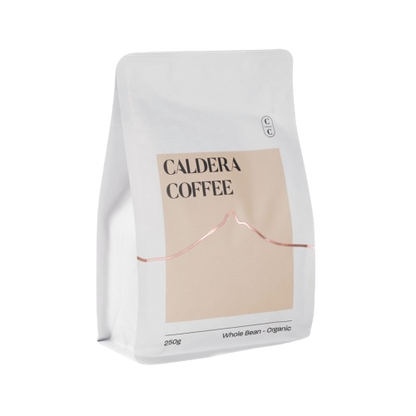 bag of caldera coffee, organic wholebean