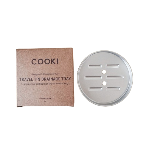 Travel tin drainage tray, COOKI haircare