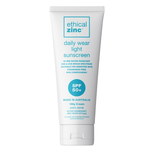 ethical zinc daily wear light sunscreen 