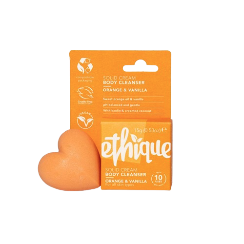Solid Cream Body Cleanser Mini - Orange & Vanilla