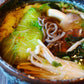 dish conatining organic buckwheat noodles