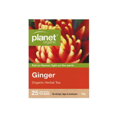 Ginger 25 Teabags - Certified Organic, planet organic 