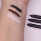 MG Naturals Eye Liner colours on wrist