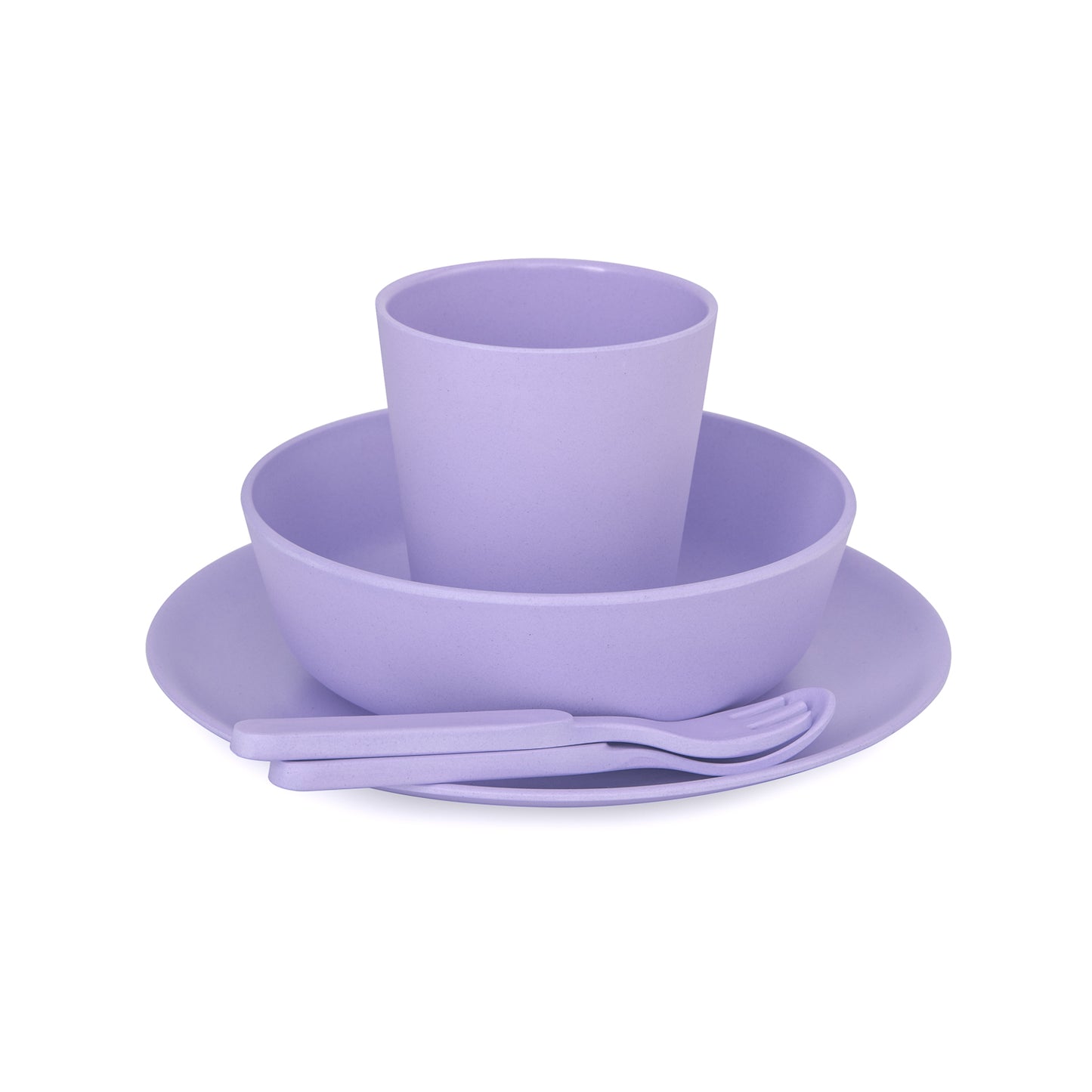 bobo & boo lilac bamboo dinnerwear giftset without packaging
