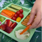 Bamboo Bento Divided Plate - Apple Green
