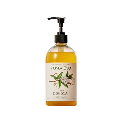 Koala echo, natural dish soap, Australian lemon myrtle and mandarin essential oil