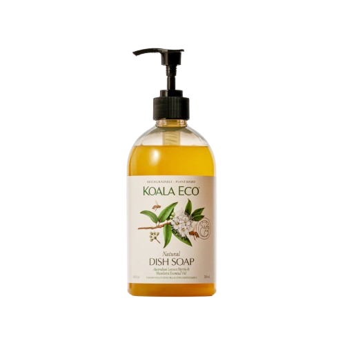 Koala echo, natural dish soap, Australian lemon myrtle and mandarin essential oil