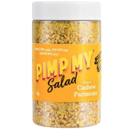 extrodnary foods, pimp my salad cashew parmesan, vegan cheese