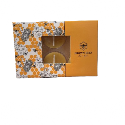 brown bess daughter pure beeswax tealight candles