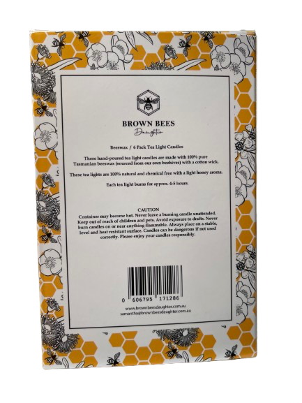 browns bees daughter 100% pure beeswax candles