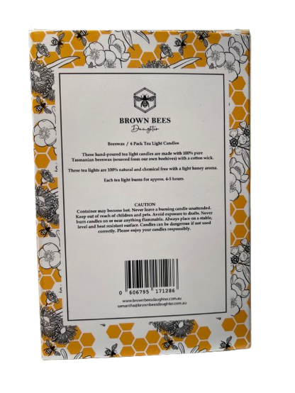 browns bees daughter 100% pure beeswax candles