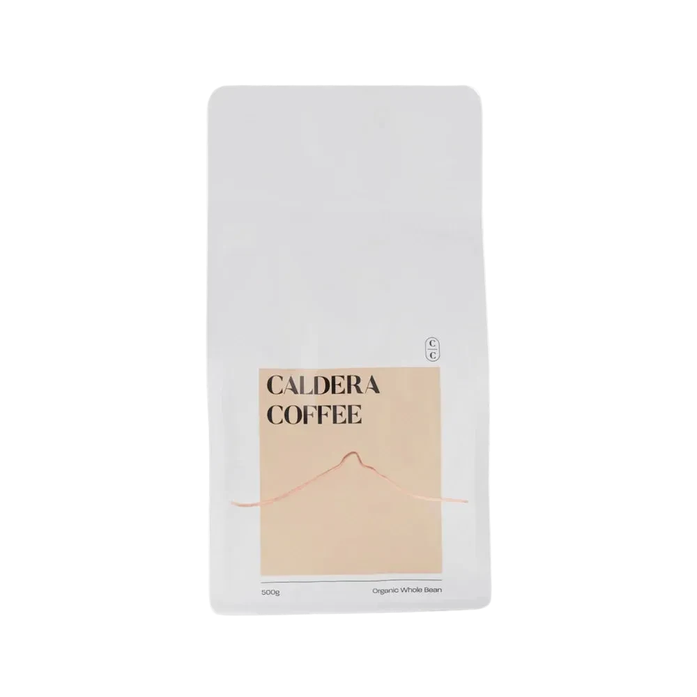 A 500g bag of Caldera Coffee. Espresso ground. 