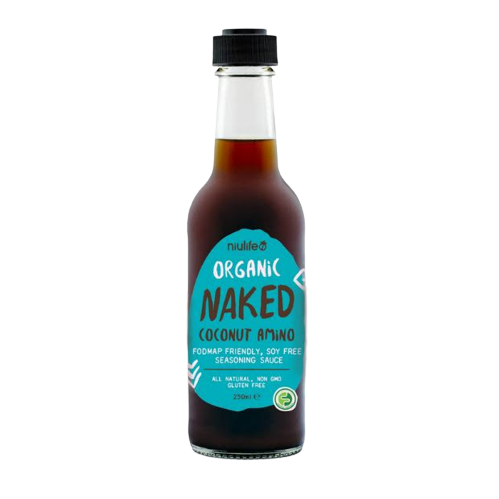 niulife, coconut amino, soy free sauce, organic cocnut amino, front