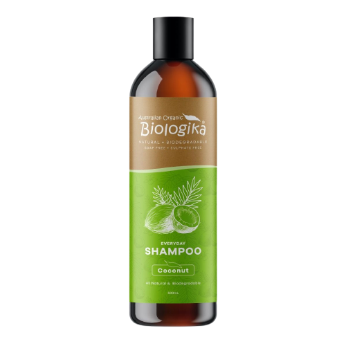 biologika, organic shampoo, biologika shampoo, coconut shampoo, natural shampoo, front, additive free