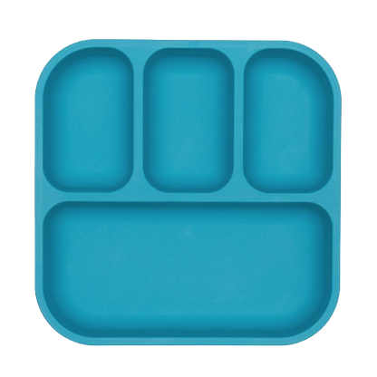 bobo&boo divided plate blue
