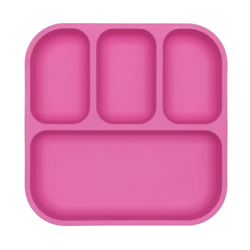 bobo&boo Pink divided tray, bento plate