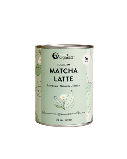 nutra organics collagen matcha latte