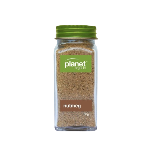 Planet Organic nutmeg spice jar 