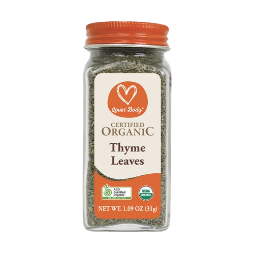 lovin body organic thyme leaves
