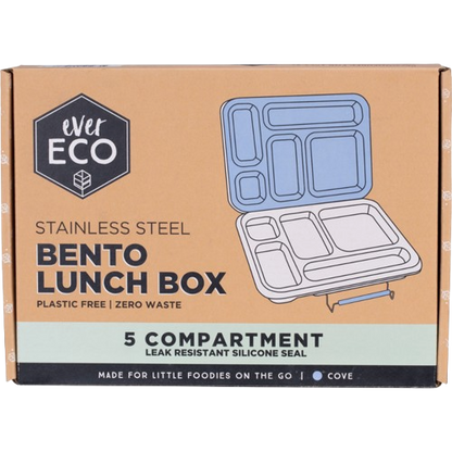 Stainless Steel 5 Compartment Bento Lunch Box Cove