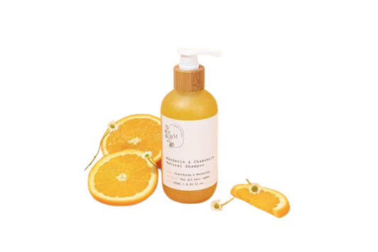 Melvory Mandarin & Chamomile Natural Shampoo with no background
