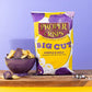 proper crisps hand cooked big cut purple and gold, cracked pepper and sea salt