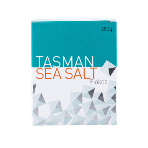 tasman sea salt, sea salt flakes, sea salt, natural, front