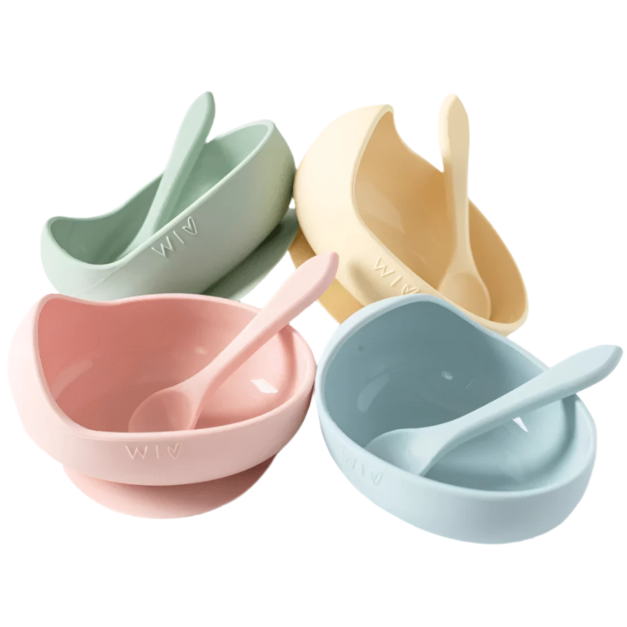 wild indiana baby bowl and spoon set