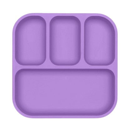 bobo & boo Purple divided plate