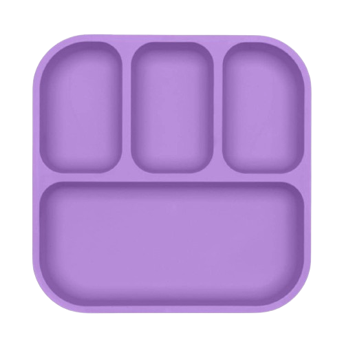 bobo & boo Purple divided plate
