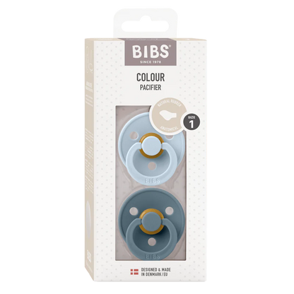 bibs Baby Blue/Petrol Anatomical, Latex 2 pack

