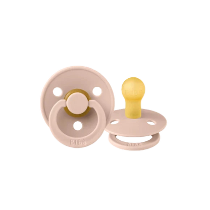 BIBS blush-coloured dummies round latex 