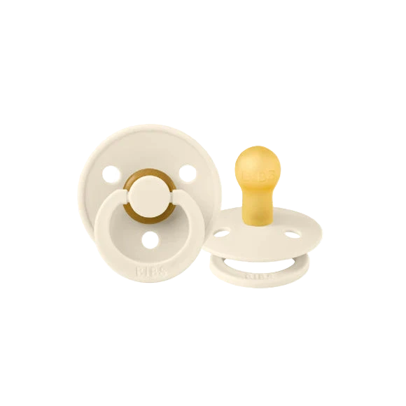 bibs colour natural rubber dummy - ivory