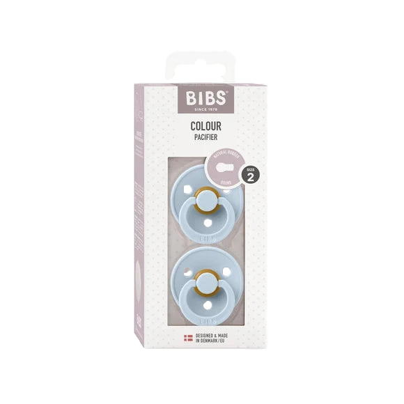 bibs dummies baby blue round pack