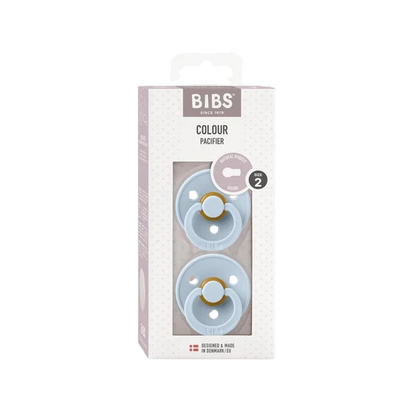 bibs dummies baby blue round pack