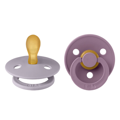 bibs colour dummies fissil grey and mauve 