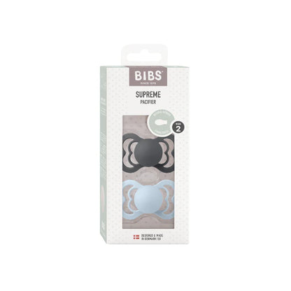 BIBS Supreme Pacifier packaging on a white background
