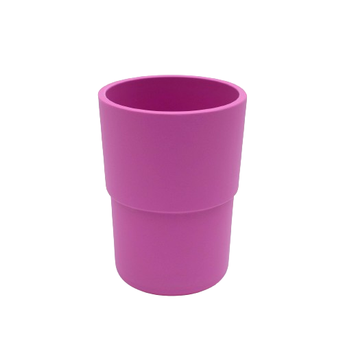 bobo & boo plant based indovidual cup in pink